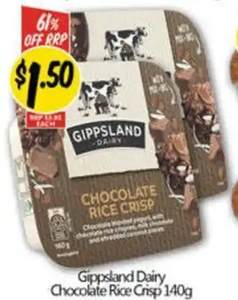 NQR Gippsland Dairy Chocolate Rice Crisp offer