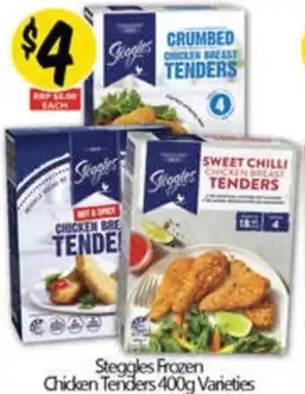 NQR Steggles Frozen Chicken Tenders Varieties offer