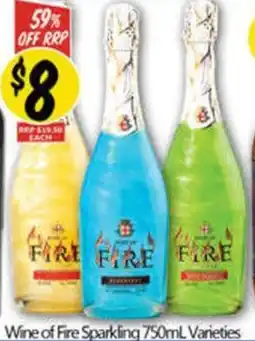 NQR Wine of Fire Sparkling Varieties offer