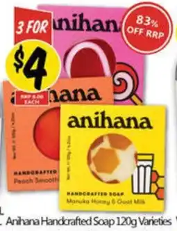 NQR Anihana Handcrafted Soap Varieties offer