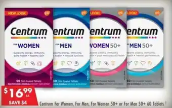 Pharmacy4Less Centrum For Women, For Men, For Women 50+ or For Men offer