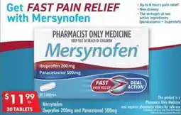 Pharmacy4Less Mersynofen Ibuprofen 200mg Paracetamol 500mg offer