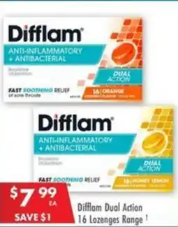 Pharmacy4Less Difflam Dual Action 16 Lozenges Range 1 offer