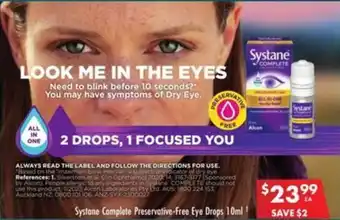 Pharmacy4Less Systane Complete Preservative-Free Eye Drops offer