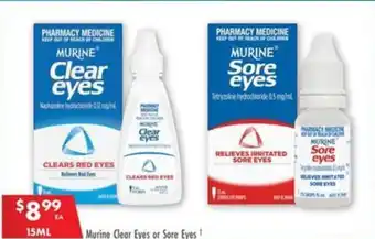 Pharmacy4Less Murine Clear Eyes or Sore Eyes offer