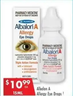 Pharmacy4Less Albalon A Allergy Eye Drops offer