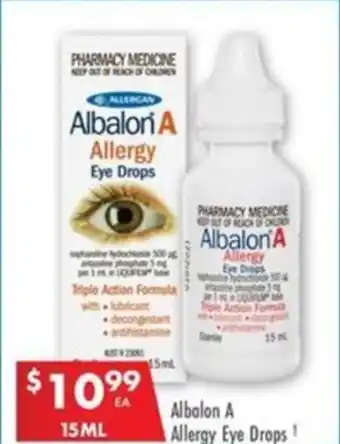 Pharmacy4Less Albalon A Allergy Eye Drops offer