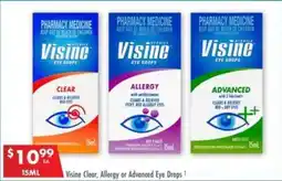 Pharmacy4Less Visine Clear, Allergy or Advanced Eye Drops offer