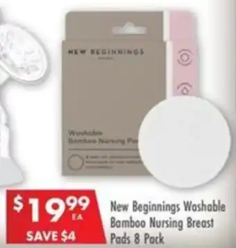 Pharmacy4Less New Beginnings Washable Bamboo Nursing Breast Pads offer