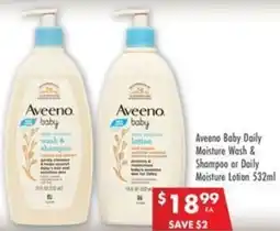 Pharmacy4Less Aveeno Baby Daily Moisture Wash & Shampoo or Daily Moisture Lotion offer