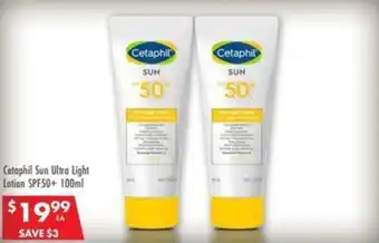 Pharmacy4Less Cetaphil Sun Ultra Light Lotion SPF50+ offer