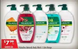 Pharmacy4Less Palmolive Naturals Body Wash Range offer