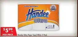 Pharmacy4Less Handee Ultra Paper Towel White 3 Pack offer