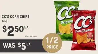 Adelaide's finest CC's Corn Chips offer