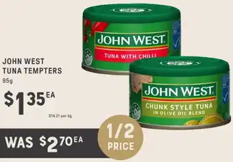 Adelaide's finest John West Tuna Tempters offer