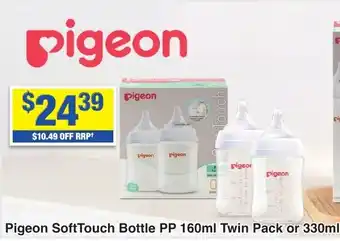 My Chemist Pigeon SoftTouch Bottle PP Twin Pack offer