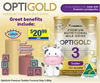 My Chemist OptiGold Premium Toddler Formula Step 3 900 g offer