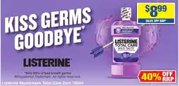 My Chemist Listerine Mouthwash Total Care Zero offer