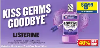 My Chemist Listerine Mouthwash Total Care Zero offer