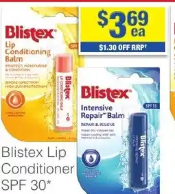 My Chemist Blistex Lip Conditioning Balm SPF 30 offer