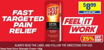 My Chemist Deep Heat Extra Strength Cream offer