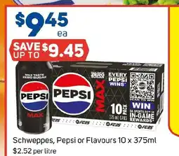 Foodland Schweppes, Pepsi or Flavours offer