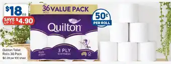 Foodland Quilton Toilet Rolls 36 Pack offer