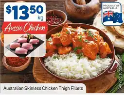 Foodland Australian Skinless Chicken Thigh Fillets offer