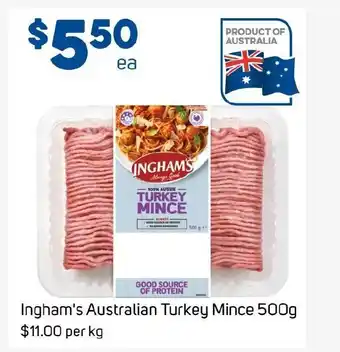 Foodland Ingham's Australian Turkey Mince offer