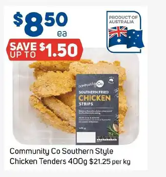 Foodland Community Co Southern Style Chicken Tenders 400g offer