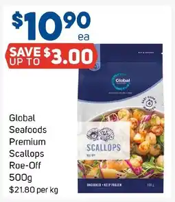 Foodland Global Seafoods Premium Scallops Roe-Off offer