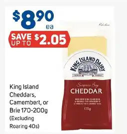 Foodland King Island Cheddars, Camembert or Brie offer