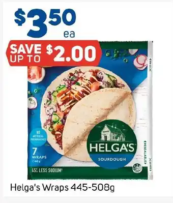 Foodland Helga's Wraps offer