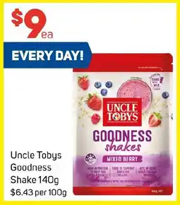 Foodland Uncle Tobys Goodness Shake offer