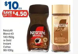 Foodland Nescafé Blend 43  or Gold Instant Coffee offer