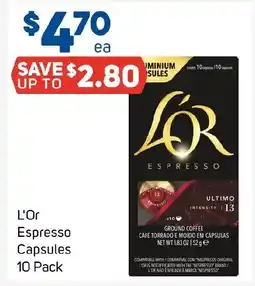 Foodland L'Or Espresso Capsules offer