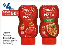 Foodland Leggo's Squeeze Tomato Paste or Pizza Sauce offer