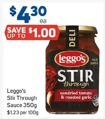 Foodland Leggo's Stir Through Sauce offer