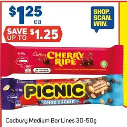 Foodland Cadbury medium bar lines offer