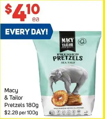 Foodland Macy and Tailor Pretzels offer