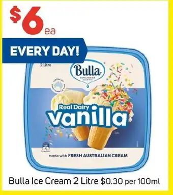 Foodland Bulla Ice Cream 2 Litre offer