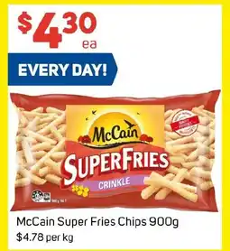 Foodland McCain Super Fries Chips offer