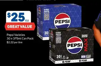 Foodland Pepsi Varieties offer