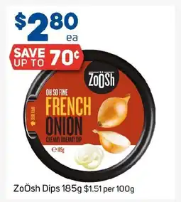Foodland ZoÖsh Dips offer
