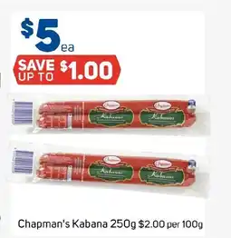 Foodland Chapman's Kabana offer