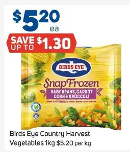 Foodland Birds Eye Country Harvest Vegetables offer