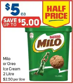 Foodland Milo or Oreo Ice Cream offer