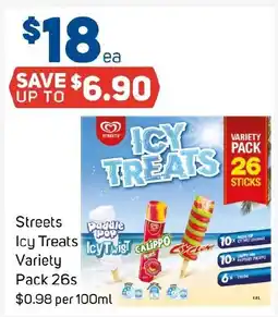 Foodland Streets Icy Treats Variety offer