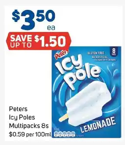 Foodland Peters Icy Poles offer