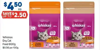 Foodland Whiskas Dry Cat Food offer